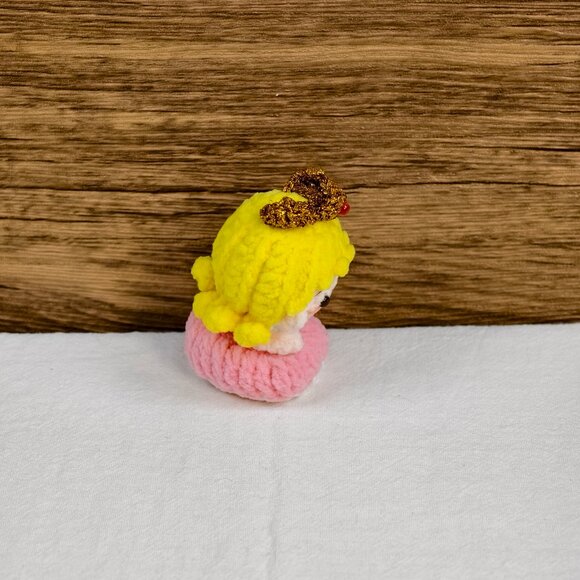 Handmade Amigurumi Crochet Princess Aurora Plushie - Picture 5 of 6